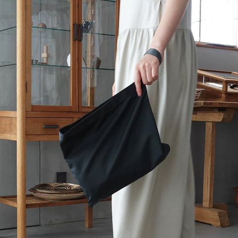 leaf handle pouch _ no.2 / nylon twill